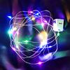 Guirnalda de luces luminosas orejas de gato luz de alambre led multifunción luz intermitente florería decoración pastel de cumpleaños alambre de cobre luces de colores