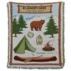 Manta Personalizada Estilo Americano para Acampar en Tienda, Manta para RV, Exterior, Picnic, Tejido de Hilo, Estilo Camping, Mantel, Tapete para Césped