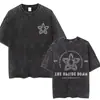 Camiseta Lavada Retro Eddie Munson Camiseta de Monstruo Demogorgon Caníbal Camiseta Oversize para Hombre