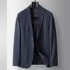 Traje Casual para Hombre para Primavera y Otoño, Chaqueta Casual de un Solo Botón 100% Algodón para Jóvenes Empresarios, Aspecto de Alta Gama, Abrigo Delgado de una Sola Capa