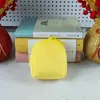 Mochila Escolar Pequena de Pelúcia Cor Doce Mochila de Cor Sólida Casual Fofa Bolsa de Moedas Sólida Mochila Bolsa para Cartão de Documento Atacado