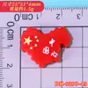 Día Nacional Bandera Roja de Cinco Estrellas Accesorios de Resina DIY Cintas para el Cabello Pinzas para el Cabello Adornos Parches Broches Materiales Hechos a Mano