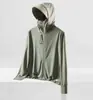 26 Roupas de Proteção Solar para Uso Externo no Verão para Mulheres, Proteção UV de Seda Gelada, Jaqueta Leve e Respirável com Proteção Solar para Ciclismo para Homens, Item Quente Transfronteiriço