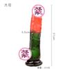 Dispositivo de Masturbación Artificial Femenina de Cristal con Testículos, Carne Suave Juguete Sexual Femenino Realista Producto Erótico para Adultos