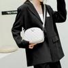 Bolsa Feminina Denk Couro Genuíno Transfronteiriça Atacado 2025 Nova Moda Acolchoada Couro Bovino Camada Superior Bolsa de Ombro Único Transversal de Nicho