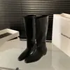 Colección otoño/invierno 2026: botas altas de gamuza para mujer, diseño ajustado, estilo británico, con cremallera trasera, a la moda y versátiles