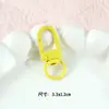 Llaveros pintados multicolores tipo caramelo accesorios para joyería DIY juguetes de peluche llaves de colores hebillas pequeñas de puerta al por mayor