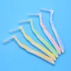 Fabricantes para Adultos y Niños con Cepillo de Dientes Ortodóntico Cepillo Interdental en Forma de L Limpieza Dental Cepillo Interdental