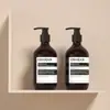 Frasco de Pressão Fosco 500ml Garrafa para Amaciante de Tecido Detergente de Lavar Roupa Garrafa para Loção Corporal de Pet Garrafa para Gel de Banho Limpo
