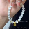 Pulsera de Piedra Ojo de Gato Colgante de Fortuna Buena Suerte Completa Mejor Amiga Pulsera Exquisita Regalo Joyería de Moda Versátil Venta al Por Mayor