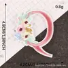 26 Letras Inglesas Patch Flor Tecido Aplique Moda Casal Jardim de Infância Crianças Bordado Colorido Patch Decorativo