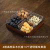 Bar ktv plato de frutas mesa de té acrílica comercial plato para bocadillos frutos secos bocadillos palomitas de maíz compartimento para postres frutos secos