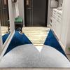 Lujo Ligero Alfombra de Piso para el Hogar de Alta Gama Entrada Alfombra Resistente a la Suciedad Dormitorio Mesilla de Noche Fácil de Cuidar Sala de Estar Baño Alfombrilla Simple para Pies