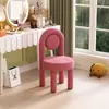 Silla de Maquillaje Transfronteriza Personalizada, Taburete de Maquillaje y Manicura Estilo Crema, Taburete de Tocador para el Hogar de Niñas, Muebles de Dormitorio, Tocador