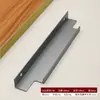 Puxador de Borda Selada Embutido para Guarda-Roupa, Sem Furo, Fácil de Instalar, Puxador em Liga de Alumínio Anodizado para Gaveta, Guarda-Roupa, Porta de Armário