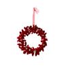 Nova decoração de Natal Cross Border vinho tinto Flocking Bow Elk Pendant Decoração de árvore de Natal Enfeite Pendant