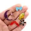 Colgantes de Aleación Esmaltada de Animales y Frutas Mixtos Multicolor Accesorios Accesorios para Joyería DIY Llavero Amuletos