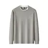 Moletom Lyocell Tencel Estilo Old Money para Homens, Novo Outono 2026 Moda de Alta Qualidade Moletom Masculino Falso Duas Peças