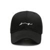 Gorra de Béisbol Bordada para Mujer de Primavera y Verano Estilo Coreano Moda Estilo Japonés Casual Visera Solar Letra Visera Curva para Hombre
