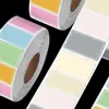 Etiqueta de nome autoadesiva colorida adesivo branco etiqueta colorida marca de classificação selo adesivo nota adesiva
