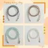 Punto de fábrica Cadena para gafas de joyería transfronteriza europea y americana Cadena de gafas de perlas blancas y negras Cadena colgante Cadena para mascarilla