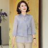 Nuevo Cárdigan Camiseta Estilo Chino para Mujeres de Mediana Edad y Mayores, Atuendo de Abuela Vintage y Juvenil