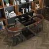 Mesa de Bar y Silla Estilo Industrial Restaurante KTV Asiento de Tarjeta Sofá Moderno Restaurante Tienda de Té con Leche Cafetería Mesa y Silla de Bar Transparentes