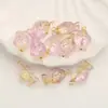 Colgante de Pez de Vidrio con Gradiente Iridiscente con Colgador de Cobre para Pendientes y Collares DIY Accesorios de Estilo Chino Hechos a Mano con Cuentas Venta al por Mayor