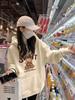 Sudadera con capucha para mujer de primavera y otoño con estampado de grafiti 2025 primavera nueva moderna Ins holgada transfronteriza Amazon productos europeos