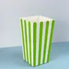 Sacos de Papel para Embalagem de Pipoca Estão se Tornando Populares, Caixas de Embalagem de Pipoca, Caixas Quadradas Listradas para Pipoca, São Populares na Europa e na América, e São Ecologicamente Corretas