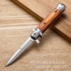 Venta Caliente Transfronteriza Color Acero Inoxidable Mango de Madera Navaja Plegable para Exteriores Multiusos Navaja Plegable Comerciantes Regalo Súper Fino Cuchillo para Frutas