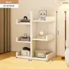 Apartamento pequeño, estantería simple, de pared, de pie, pequeña, estante de almacenamiento moderno, diseño minimalista y moderno, adecuado para uso doméstico, estantería para dormitorio
