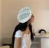 Boina de encaje calada coreana dulce para bebé, transpirable, verano, fina, versátil, moda, sombrero de pintor, tendencia