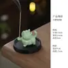 Suporte de Incenso Cerâmico em Formato de Gato para Uso Doméstico, Base de Incenso para Interior, Bandeja de Incenso, Ornamento Queimador de Incenso de Mesa Estilo Chinês, Suporte para Incenso