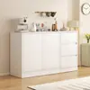 Buffet minimalista moderno para uso doméstico, adequado para apartamentos pequenos, salas de estar e halls de entrada; Armário de jantar e armário de chá estilo nórdico