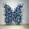 Decoração de Flores em Cascata Adereços de Casamento Salão de Banquetes de Hotel Arco Lunar Floral Borboleta de Ferro Paisagismo Display de Shopping