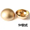 Botão de Metal de Alta Qualidade Masculino e Feminino Versátil Dourado Preto Casaco Suéter de Terno Botão Decorativo de Cogumelo Botão Redondo Grande
