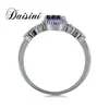 Joyería de Plata S925 Daisini, Anillo Vintage y Sencillo para Mujer con Forma Ovalada y Cuatro Garras, Presenta una Moderna Piedra Alejandrita