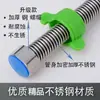Tubo Corrugado de Acero Inoxidable 304 Manguera de Entrada Antiexplosión de 4 Puntos Calentador de Agua Fría y Caliente Hogareño Entrada Superior Manguera Suave Tubería de Agua Flexible