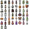 50 Adesivos de Garrafa de Poção de Halloween para Graffiti para Decorar Caderno de Mão DIY, Capa de Celular, Mala, Caderno, À Prova d'Água