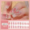 Dicas de Unhas com Pedras de Diamante Mais Vendidas no Tiktok, Arte de Unhas, Adesivos de Unhas Postiças, Unhas Longas Usáveis Feitas à Mão de Alta Qualidade Atacado