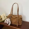 Bolsa Linda Peluche Muñeca Versátil Bolso de Mano Mochila de Dibujos Animados Femenina Bolsa de Compras Nuevo Estilo Otoño Invierno 2026