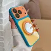 Suporte rotativo 360 graus transfronteiriço, compatível com iPhone 18 Pro Max, capa de telefone Apple 17, acrílico de cor contrastante, para modelos 15/16