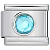 Pulseira Popular Clássica com Módulos DIY Aço Inoxidável Metal Pedra Gema Olho de Gato Azul Pulseira Italiana Módulo Diamante