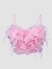 Camisola Estilo Francés Lu Qiuguo Deseo Puro para Mujer, Top de Verano para Exterior con Pluma y Sostén con Varilla Db1383