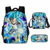 Mochila Nueva de Anime de Dibujos Animados de Dragon Ball de Amazon para Estudiantes de Primaria y Secundaria, Bolsa Escolar, Bandolera, Estuche para Lápices, Set de Tres Piezas