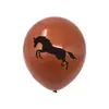 Globo de 12 pulgadas con tema de Festival de Jinetes Transfronterizo, Caballo, Decoración de Globo para Fiesta de Cumpleaños de Vaquero Occidental