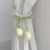 Novos Prendedores de Cortina com Fechos Magnéticos de Pérola, Cordas Prendedoras de Cortina Voil Tulipa, Acessórios Criativos para Decoração de Cortinas, Cordas para Recolher Cortinas