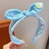 Diadema Infantil a Cuadros Estilo Dulce de Niña Lazo 3D Fruta Borde Ancho Suave Accesorios para el Cabello de Uso Diario para Niñas