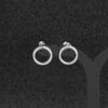 Pendientes de Aro Minimalistas Mismo Estilo de Zhu Zhengting, Unisex, Versátiles para Moda Urbana, Venta al por Mayor de Pendientes de Acero Inoxidable